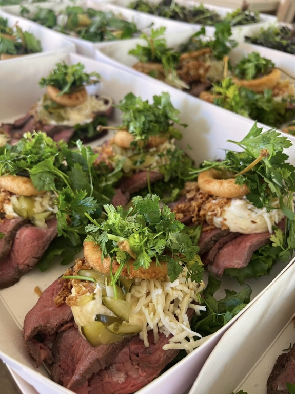 Lækkert smørrebrød fra restaurant i Sæby, nær Frederikshavn og Aalborg